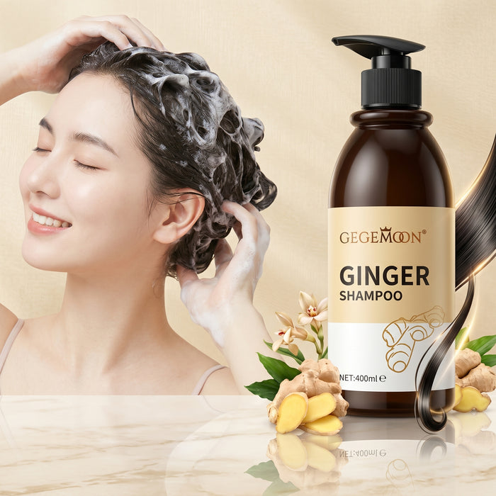 Ginger Anti-Hair Loss Shampoo 400ml – Scalp Stimulating, Strengthening & Volumizing Hair Cleanser