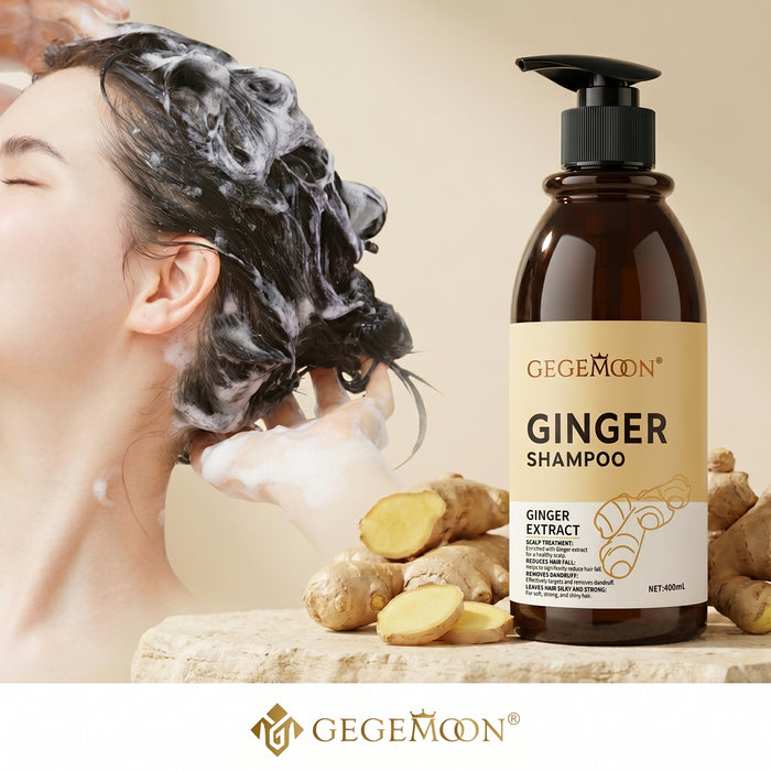 Ginger Anti-Hair Loss Shampoo 400ml – Scalp Stimulating, Strengthening & Volumizing Hair Cleanser
