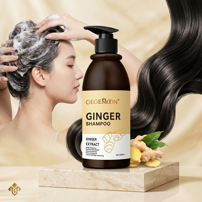 Ginger Anti-Hair Loss Shampoo 400ml – Scalp Stimulating, Strengthening & Volumizing Hair Cleanser