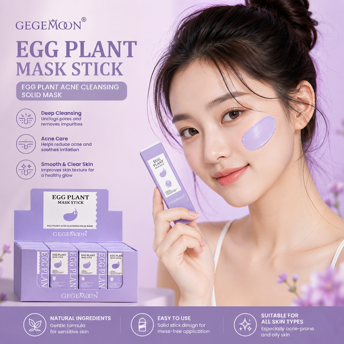 Eggplant Purifying Mask Stick 40g – Antioxidant, Anti-Inflammatory & Deep Cleansing Solid Face Mask