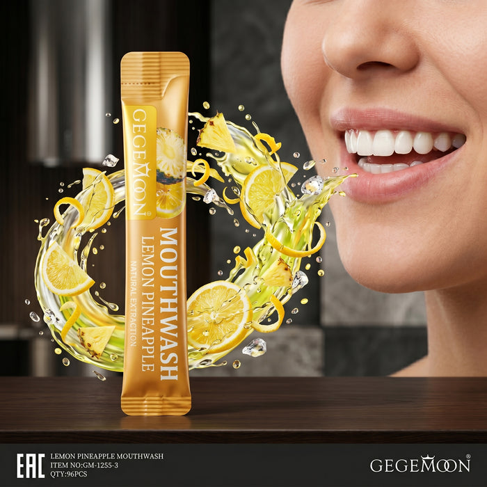 Lemon Serum Mouthwash Sachet Mix – Refreshing Breath Freshening & Antibacterial Oral Care
