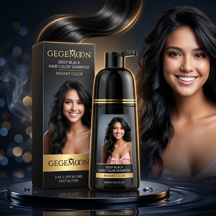 2-in-1 Hair Colour & Shampoo 400ml – Long-Lasting Color with Strong Hold & Shine Finish (Black)