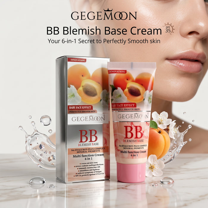 Peach BB Cream 65ml – Color Correcting, Dark Circle Concealing & Lightweight Skin Perfecting Tinted Moisturizer