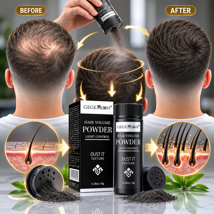 Natural Black Hair Fiber Powder 22g – Instant Thinning Hair Coverage, Volume Boosting & Natural Looking Finish