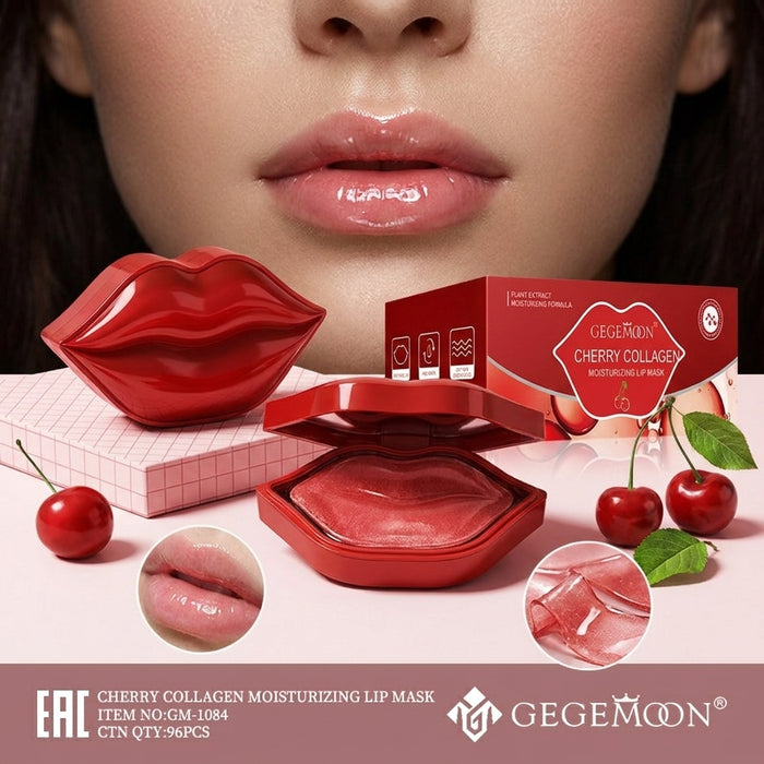 Cherry Collagen Lip Mask – Plumping, Moisturizing & Anti-Aging Lip Treatment for Soft & Fuller-Looking Lips