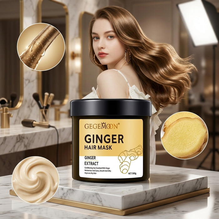 Ginger Strengthening Hair Mask 500g – Anti-Breakage, Scalp Stimulating & Deep Nourishing Treatment