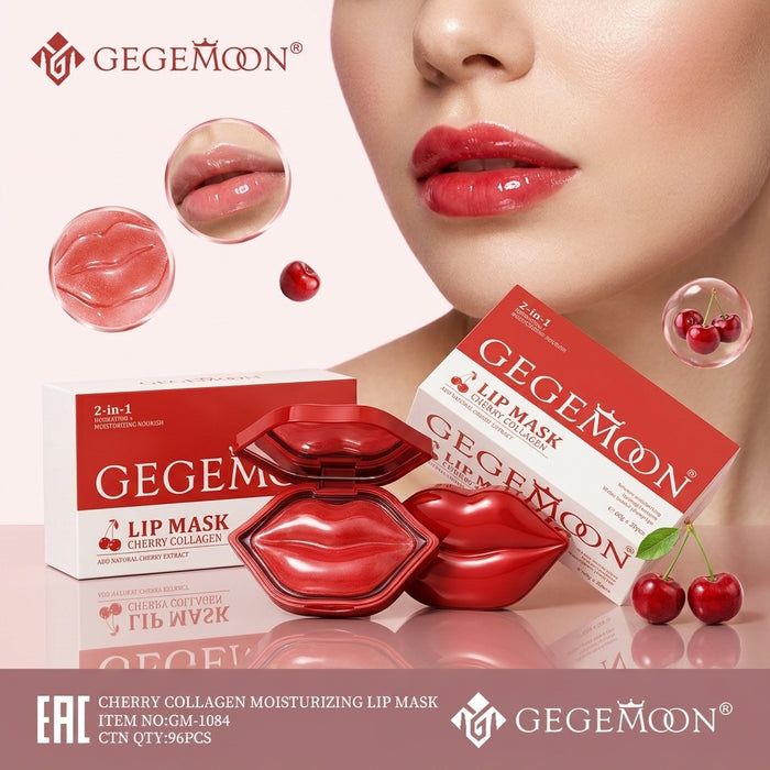 Cherry Collagen Lip Mask – Plumping, Moisturizing & Anti-Aging Lip Treatment for Soft & Fuller-Looking Lips