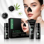 Bamboo Charcoal Black Mask Set – Deep Pore Cleansing, Blackhead Removing & Detoxifying Facial Mask Kit