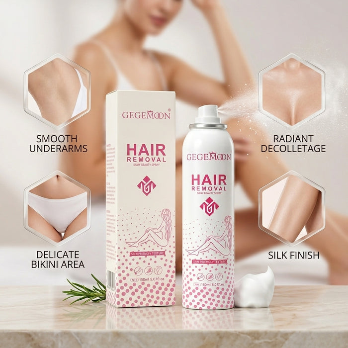 Painless Hair Removal Spray – Fast Acting, Gentle & Smooth Skin Depilatory Spray for Body & Legs