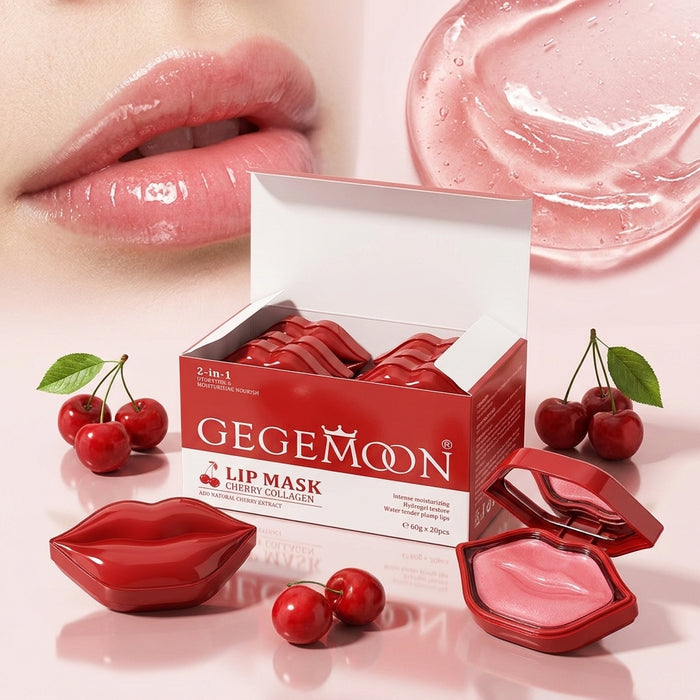 Cherry Collagen Lip Mask – Plumping, Moisturizing & Anti-Aging Lip Treatment for Soft & Fuller-Looking Lips