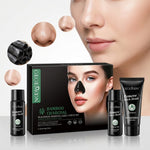 Bamboo Charcoal Black Mask Set – Deep Pore Cleansing, Blackhead Removing & Detoxifying Facial Mask Kit