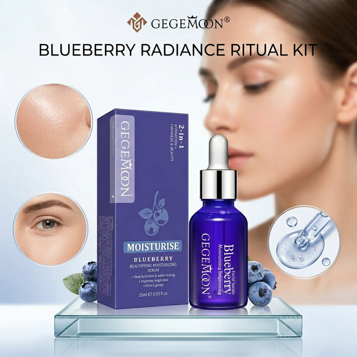 Blueberry Moisture Face Serum – Antioxidant Brightening, Deep Hydrating & Skin Protecting Daily Serum