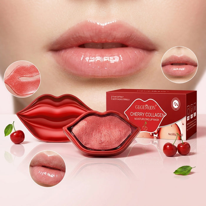 Cherry Collagen Lip Mask – Plumping, Moisturizing & Anti-Aging Lip Treatment for Soft & Fuller-Looking Lips