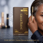 Dark Brown Hair Colour Pigment Stick with Brush – Instant Root Touch-Up, Grey Coverage & Hairline Filling Pen