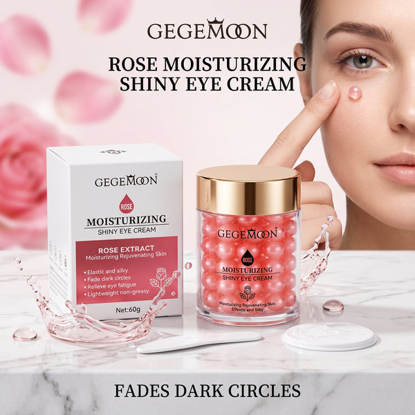 Shiny Brightening Eye Cream 60g – Radiance Boosting, Dark Circle Fading & Deep Hydrating Under Eye Treatment