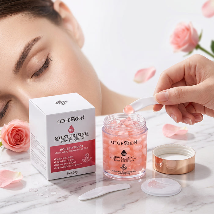 Shiny Brightening Eye Cream 60g – Radiance Boosting, Dark Circle Fading & Deep Hydrating Under Eye Treatment