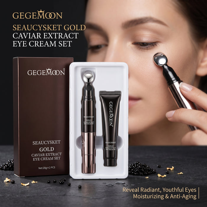 Gold Caviar Luxury Eye Cream – Anti-Aging, Firming & Deep Nourishing Premium Under Eye Treatment (Style 1)