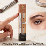 Eyebrow Pencil & Brush Set 2-in-1 – Defining, Filling & Natural Looking Brow Styling Kit