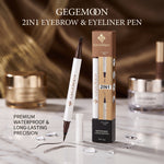 Eyebrow Pencil & Brush Set 2-in-1 – Defining, Filling & Natural Looking Brow Styling Kit