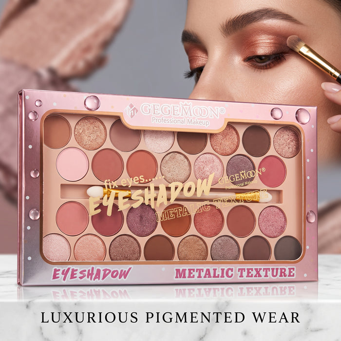 30-Color Eyeshadow Palette – Highly Pigmented Matte & Shimmer Shades for Everyday & Glam Eye Looks