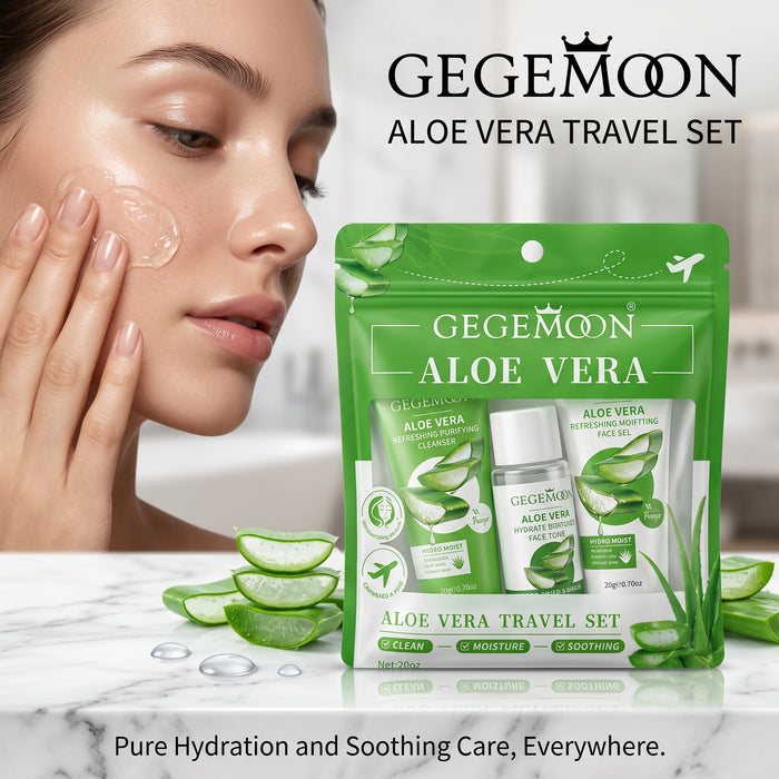 3-in-1 Travel Skincare Set – Compact Cleansing, Moisturizing & Treatment Mini Kit for On-the-Go Beauty (Style 1)