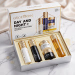 Day & Night Complete Skincare Set – AM Brightening & PM Repair Dual Routine Kit for 24-Hour Skin Care