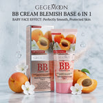 Peach BB Cream 65ml – Color Correcting, Dark Circle Concealing & Lightweight Skin Perfecting Tinted Moisturizer