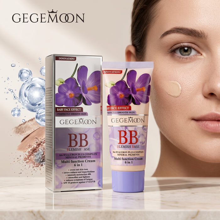 Purple BB Cream 65ml – Color Correcting, Dullness Brightening & Lightweight Skin Perfecting Tinted Moisturizer