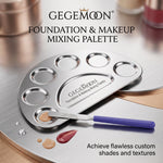 Professional Makeup Mixing Palette – Stainless Steel Foundation Blending & Color Mixing Tool for Artists