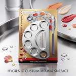 Professional Makeup Mixing Palette – Stainless Steel Foundation Blending & Color Mixing Tool for Artists