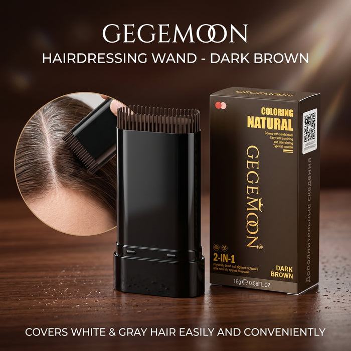Hair Colour Pigment Stick with Brush – Instant Root Touch-Up, Grey Coverage & Hairline Filling Pen