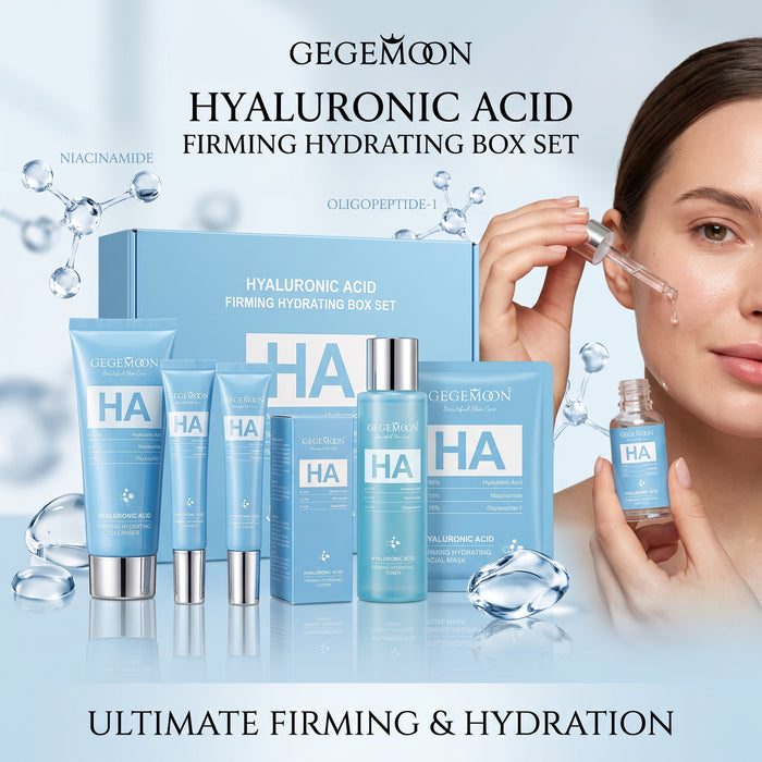 Hyaluronic Acid 9-in-1 Complete Skincare Set – Deep Hydration, Plumping, Anti-Aging & Skin Barrier Repair Kit