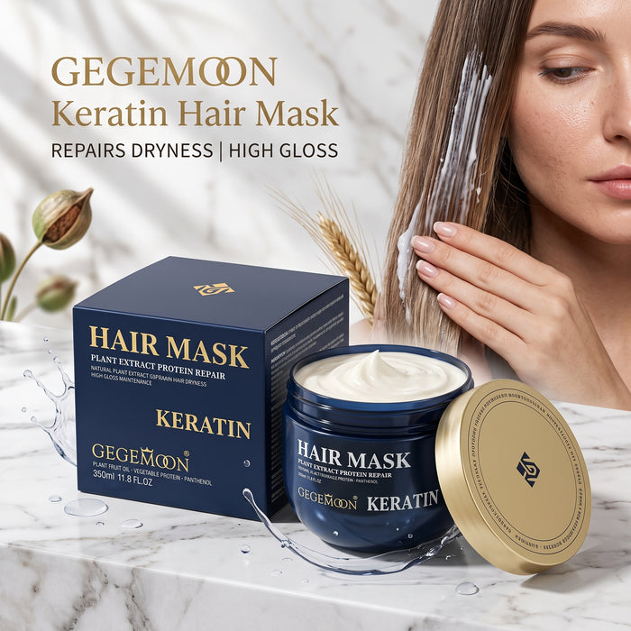 Keratin Smoothing Hair Mask 350ml – Frizz Control, Deep Repair & Silky Smooth Intensive Hair Treatment