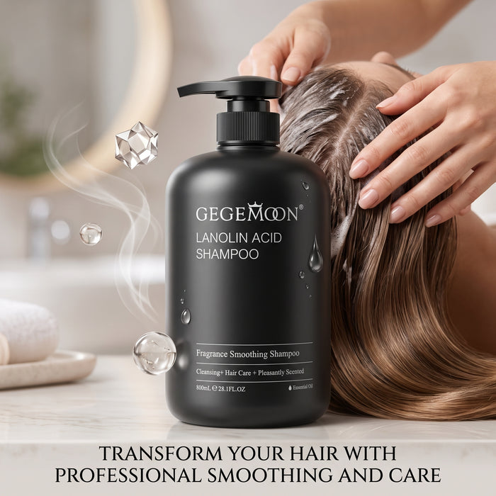 Lanolin Acid Nourishing Shampoo 800ml – Deep Moisturizing, Strengthening & Shine Boosting Hair Care Formula