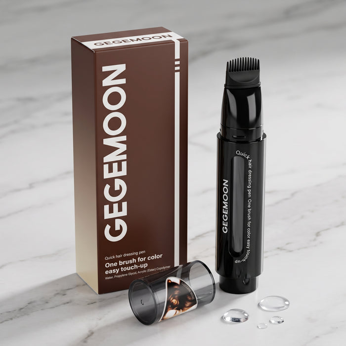 Hair Colour Dressing Pen – Instant Root Touch-Up, Grey Coverage & Hairline Filling Styling Pen (Shade 2)