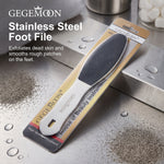 Silver Stainless Steel Foot File – Professional Callus Remover, Dead Skin Exfoliator & Smooth Heel Tool