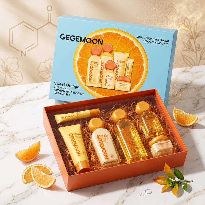 Vitamin C Brightening Skincare Set – Antioxidant Glow Boosting, Even Skin Tone & Radiance Enhancing Complete Routine Kit