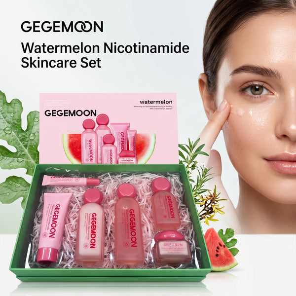 Watermelon Hydrating Skincare Set – Deep Moisturizing, Brightening & Skin Refreshing Complete Routine Kit