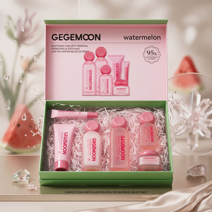 Watermelon Hydrating Skincare Set – Deep Moisturizing, Brightening & Skin Refreshing Complete Routine Kit