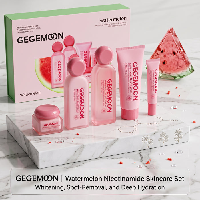 Watermelon Hydrating Skincare Set – Deep Moisturizing, Brightening & Skin Refreshing Complete Routine Kit