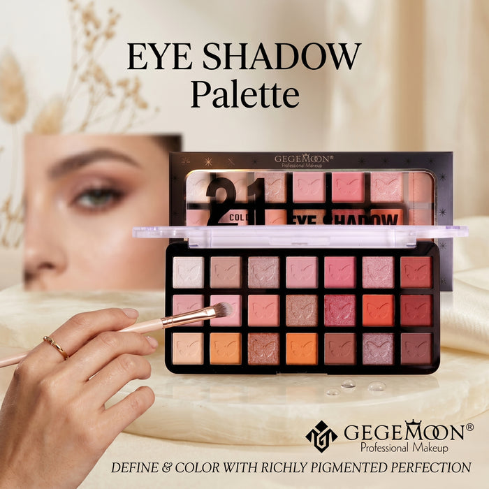 24-Color Eyeshadow Palette – Complete Matte, Shimmer & Glitter Shades for Professional Eye Makeup