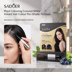 Sadoer Plant Colouring Hair Touch-Up Stick – Instant Grey Coverage, Root Concealing & Natural Finish Hair Color Pen