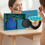 2-in-1 Fancy Air Cushion Foundation & Concealer – Lightweight Full Coverage, Natural Glow & Long-Lasting Makeup (Shade 2)