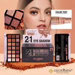 21-Color Eyeshadow Palette B – Rich Pigmented Matte & Shimmer Shades for Versatile Day & Night Eye Looks