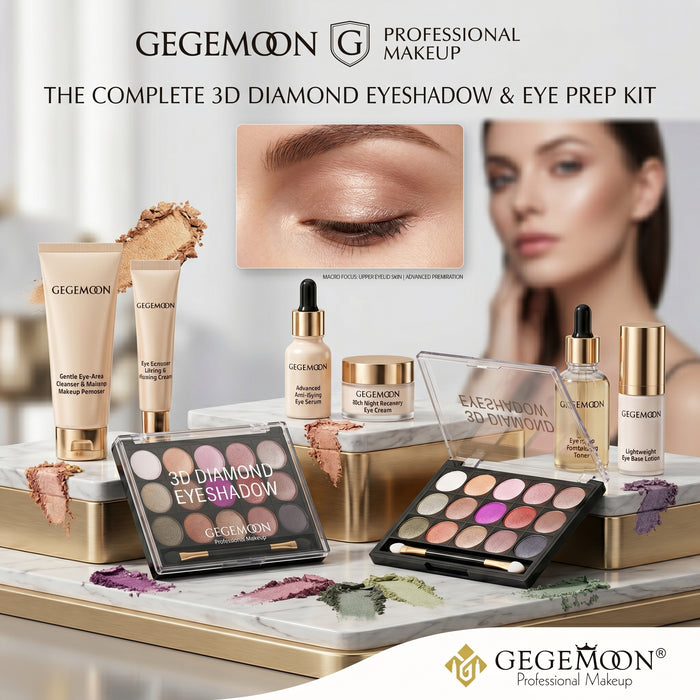 Diamond 15-Color Eyeshadow Palette – High Glitter & Metallic Shades for Sparkling & Glamorous Eye Looks