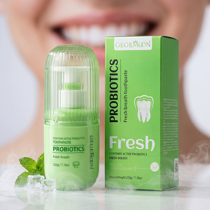 Fresh Probiotics Toothpaste 220g – Gut-Friendly Oral Care, Whitening & Long-Lasting Fresh Breath Formula (Style 2)