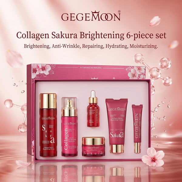 Collagen 6-in-1 Complete Skincare Set – Firming, Anti-Aging, Deep Hydrating & Skin Plumping Routine Kit