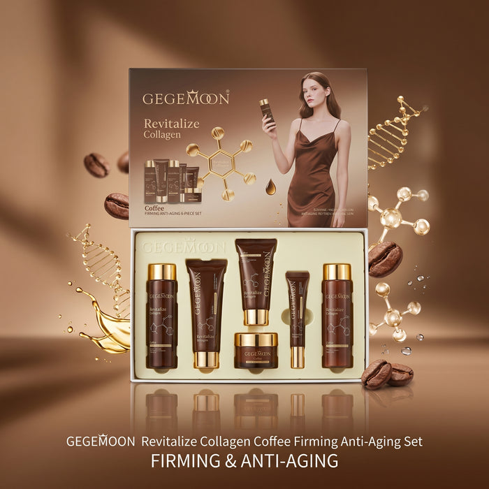 Collagen 6-in-1 Premium Skincare Set – Firming, Anti-Aging, Deep Hydrating & Skin Plumping Routine Kit (Set B)