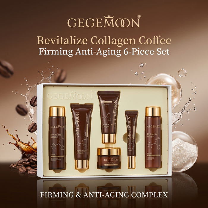 Collagen 6-in-1 Premium Skincare Set – Firming, Anti-Aging, Deep Hydrating & Skin Plumping Routine Kit (Set B)
