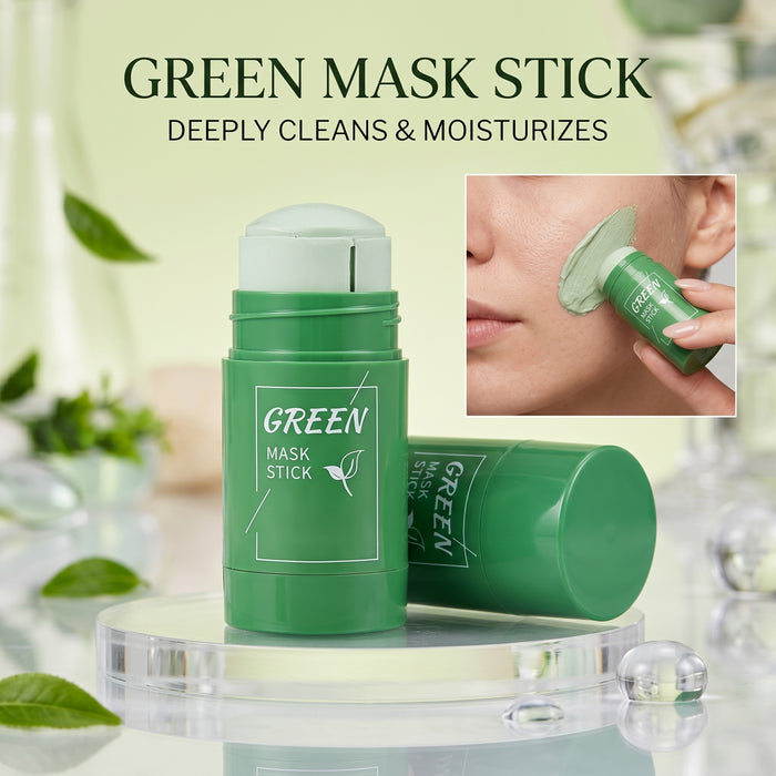 Aloe Vera Green Mask Stick – Soothing, Deep Pore Cleansing & Oil Control Solid Face Mask (Style 2)